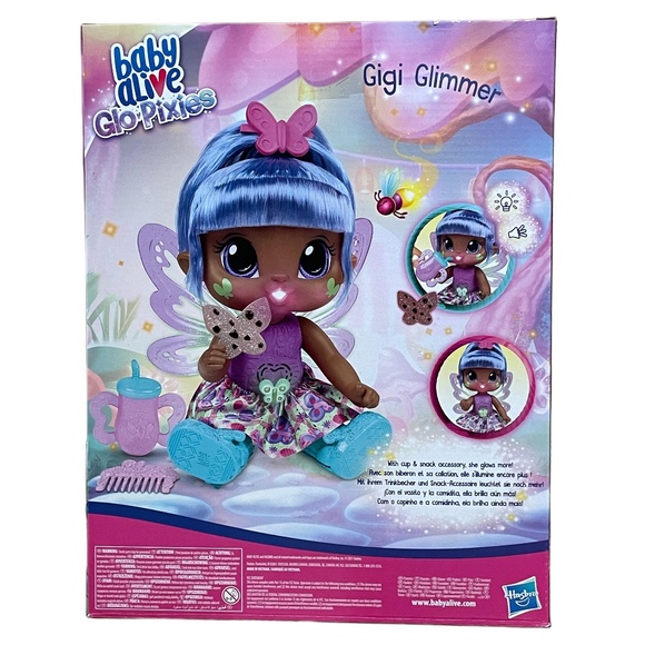 Baby Alive GloPixies Doll, Gigi Glimmer, Glowing Pixie Doll Toy Collection NEW! - Picture 3 of 5